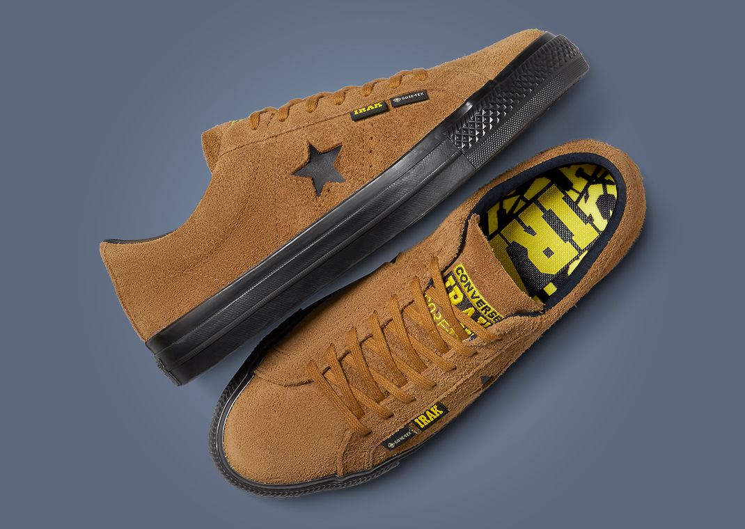 IRAK x Converse One Star Ox GTX Wheat Lateral and Insole