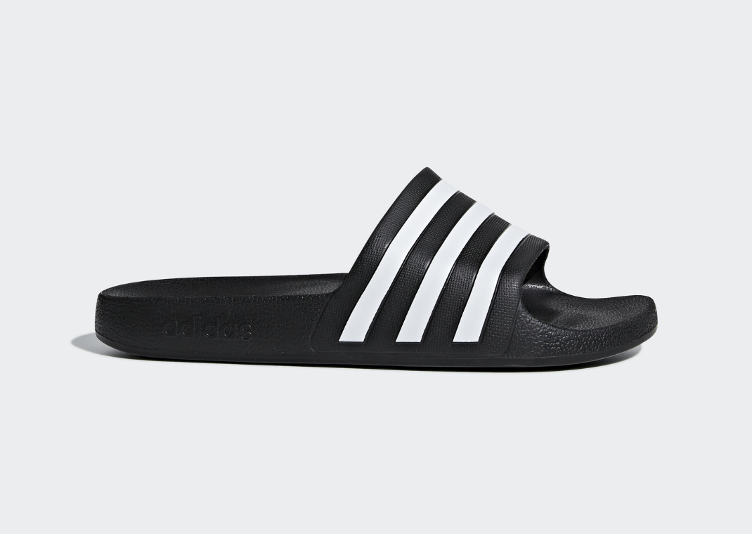 adidas Adilette Aqua Black White Lateral