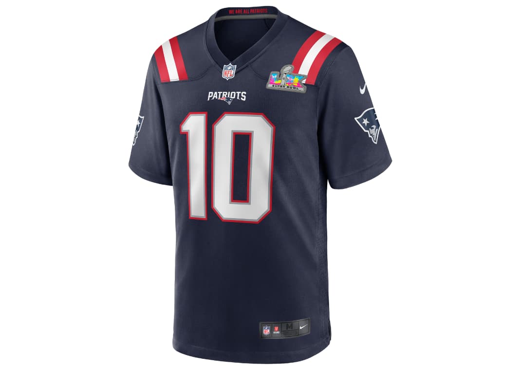 Drake Maye New England Patriots Super Bowl LX Jersey