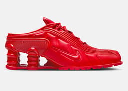 Martine Rose x Nike Shox MR4 Mule Fire Red (W) Lateral