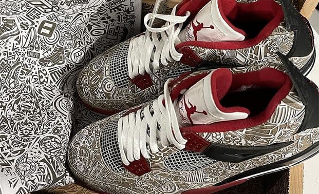 Air Jordan 4 Retro Laser White Sample