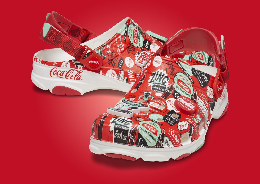 Coca Cola x Crocs All-Terrain Clog Coca-Cola Angle Both Pairs