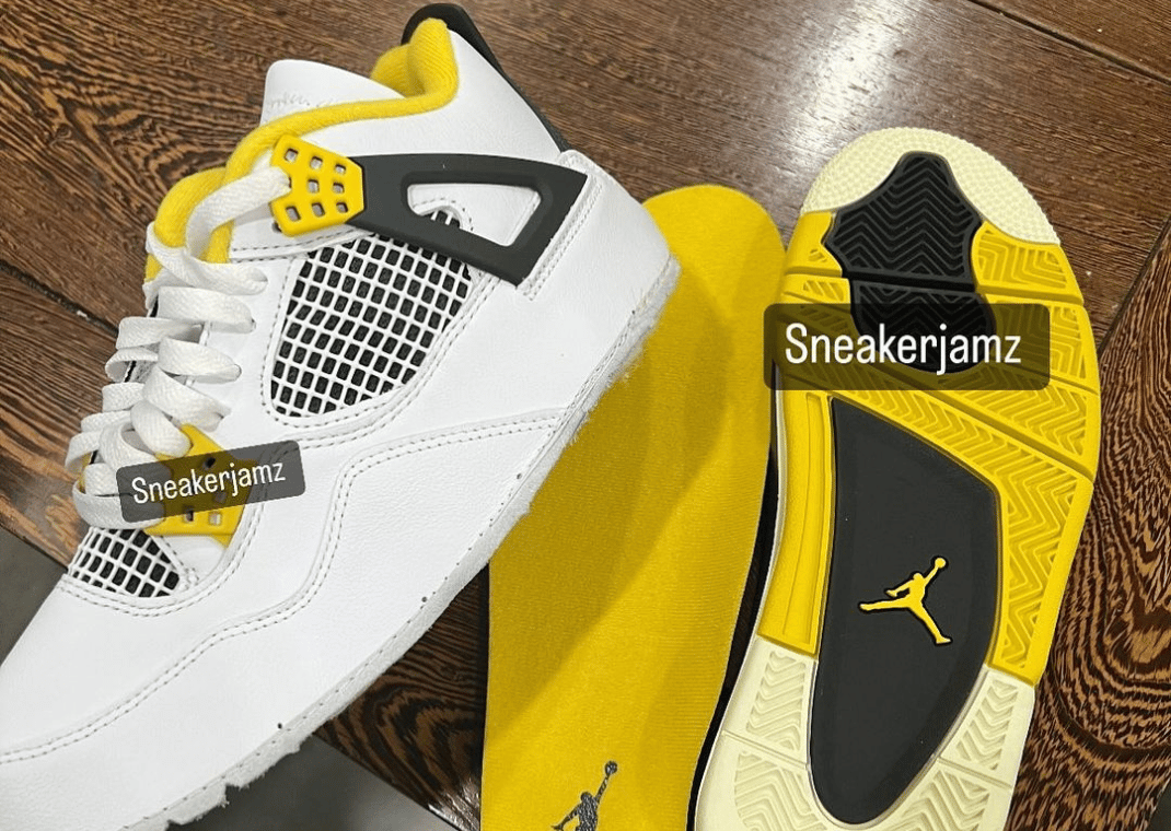 Air Jordan 4 Retro White Vivid Sulfur (W)