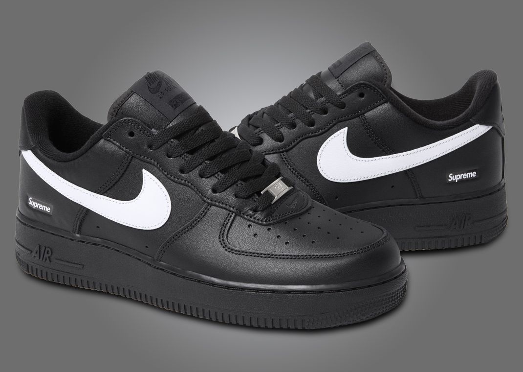 Supreme x Nike Air Force 1 Low Black White