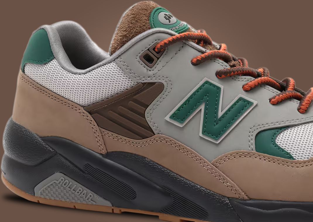 atmos Tokyo x New Balance 580 Wood Escape Midfoot Detail