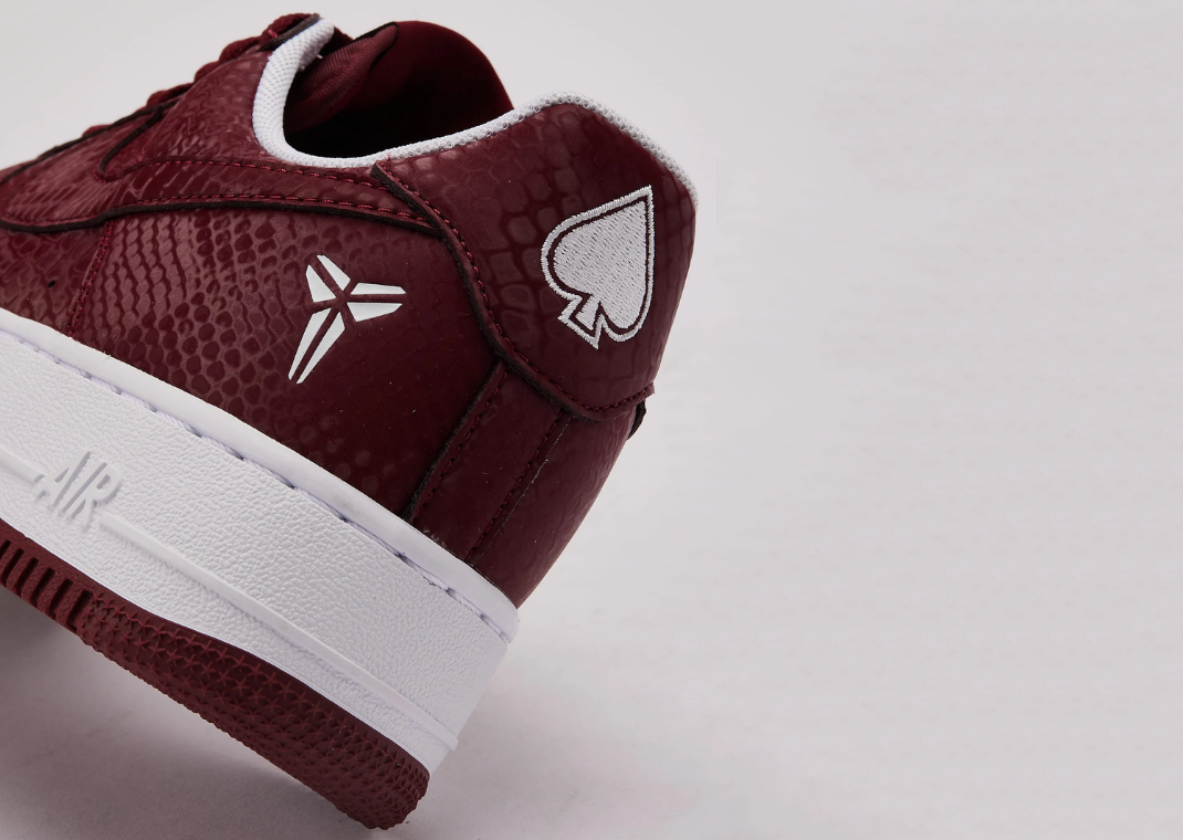Kobe Bryant Nike Air Force 1 Low Lower Merion Aces Red Heel