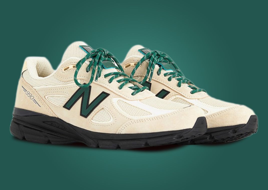 New Balance 990v4 Made in USA Macadamia Green