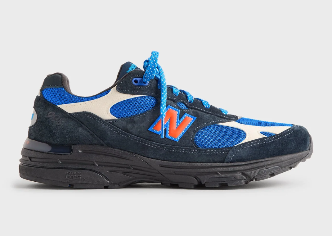 Kith x New Balance 993 Made in USA MSG Navy Lateral