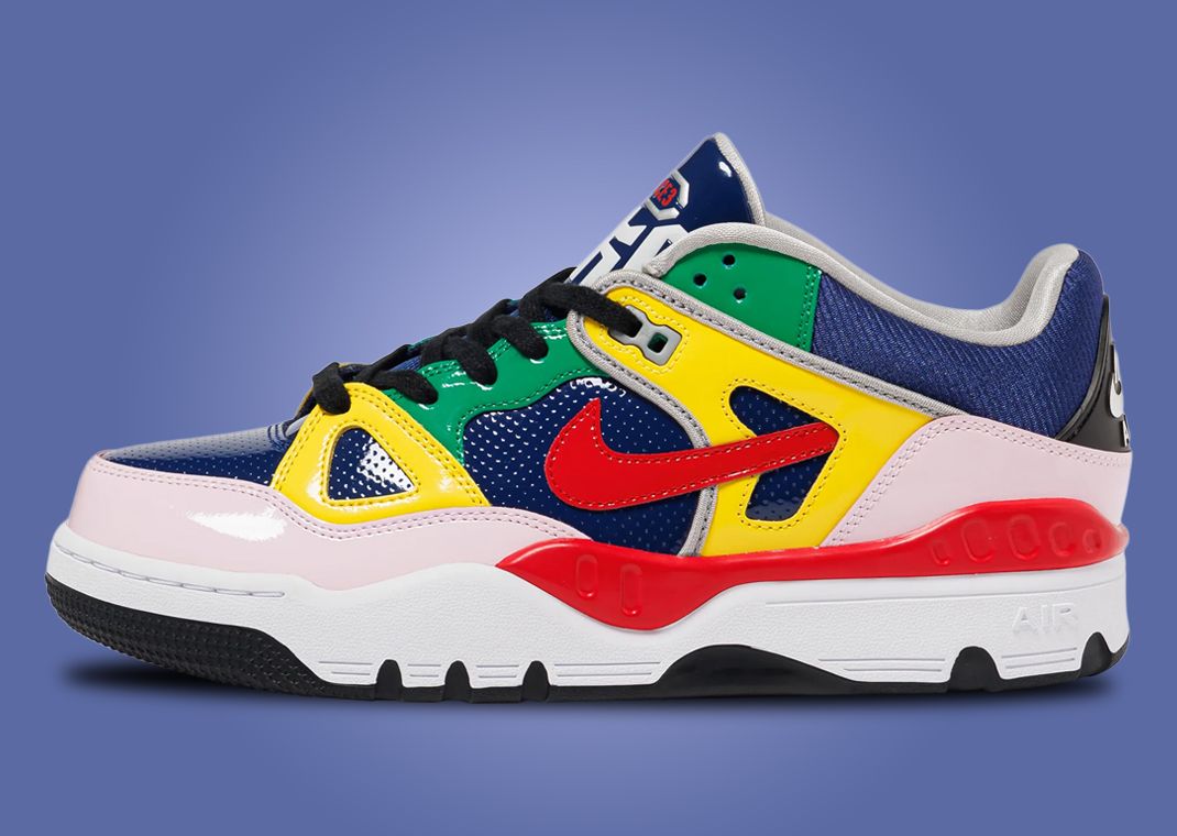 Nigo x Nike Air Force 3 Low Blue Multi-Color Lateral