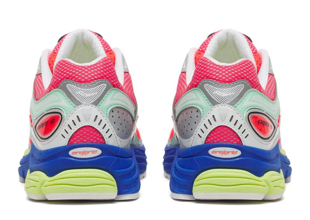 Saucony ProGrid Omni 9 Vizi Red Multi - Back