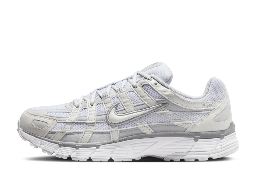 Nike P-6000 Metallic Summit White Wolf Grey