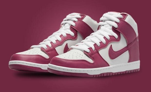 Sweet Beet Shades Appear On This Orange Label Nike SB Dunk High