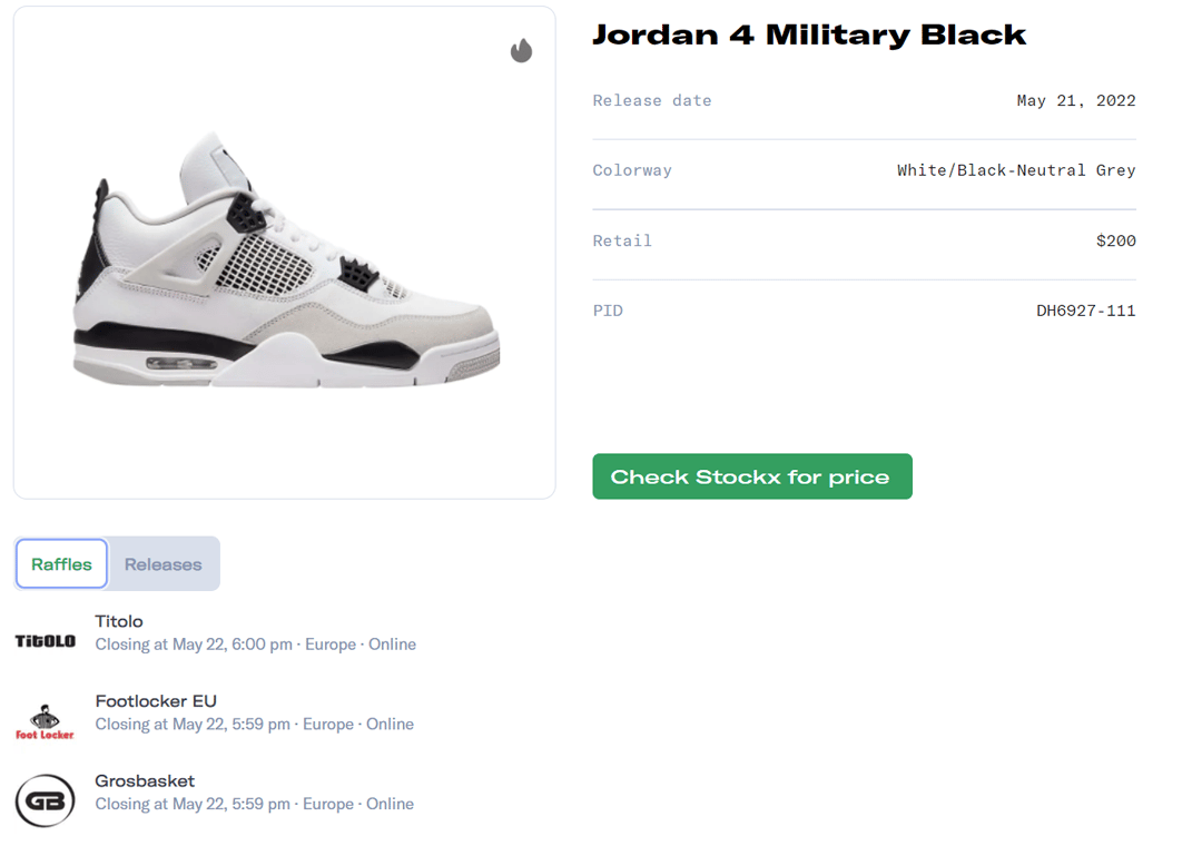 Air Jordan 4 Military Black Raffle Guide
