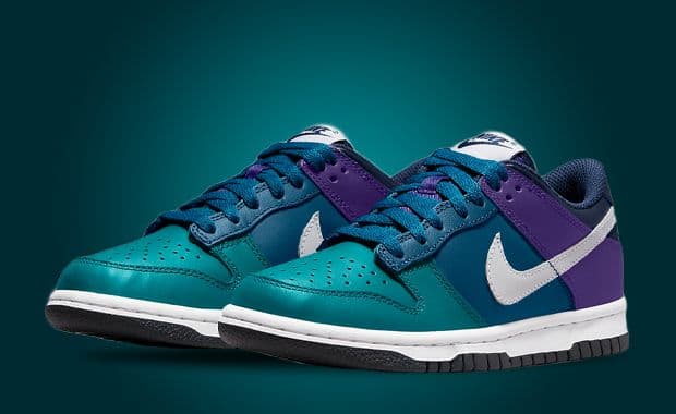 This Kids Nike Dunk Low Comes in Bright Spruce And Marina