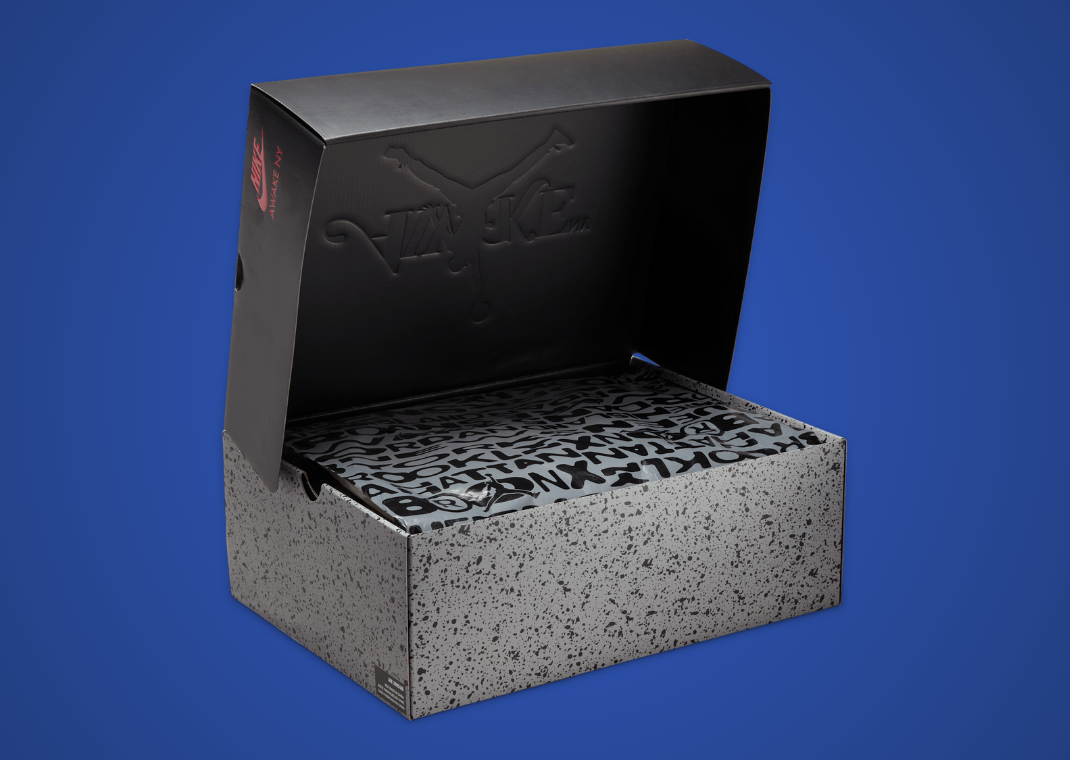 Awake NY x Air Jordan 5 Retro Black Racer Blue Packaging