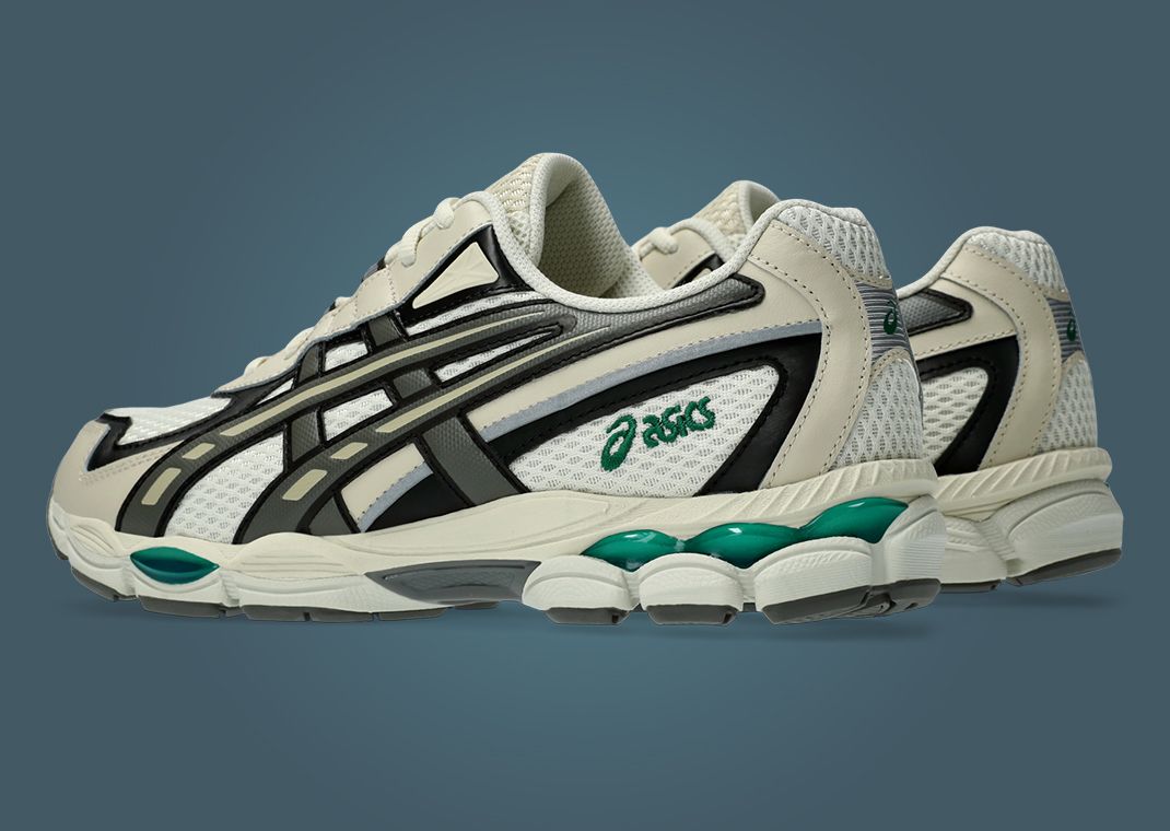 Asics Gel-NYC 2055 Pale Oak Truffle Grey Heel Angle