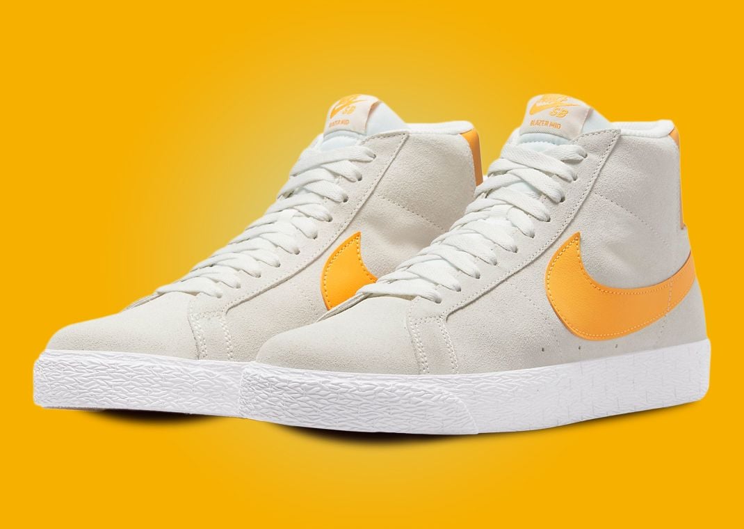 Nike SB Zoom Blazer Mid Summit White Laser Orange