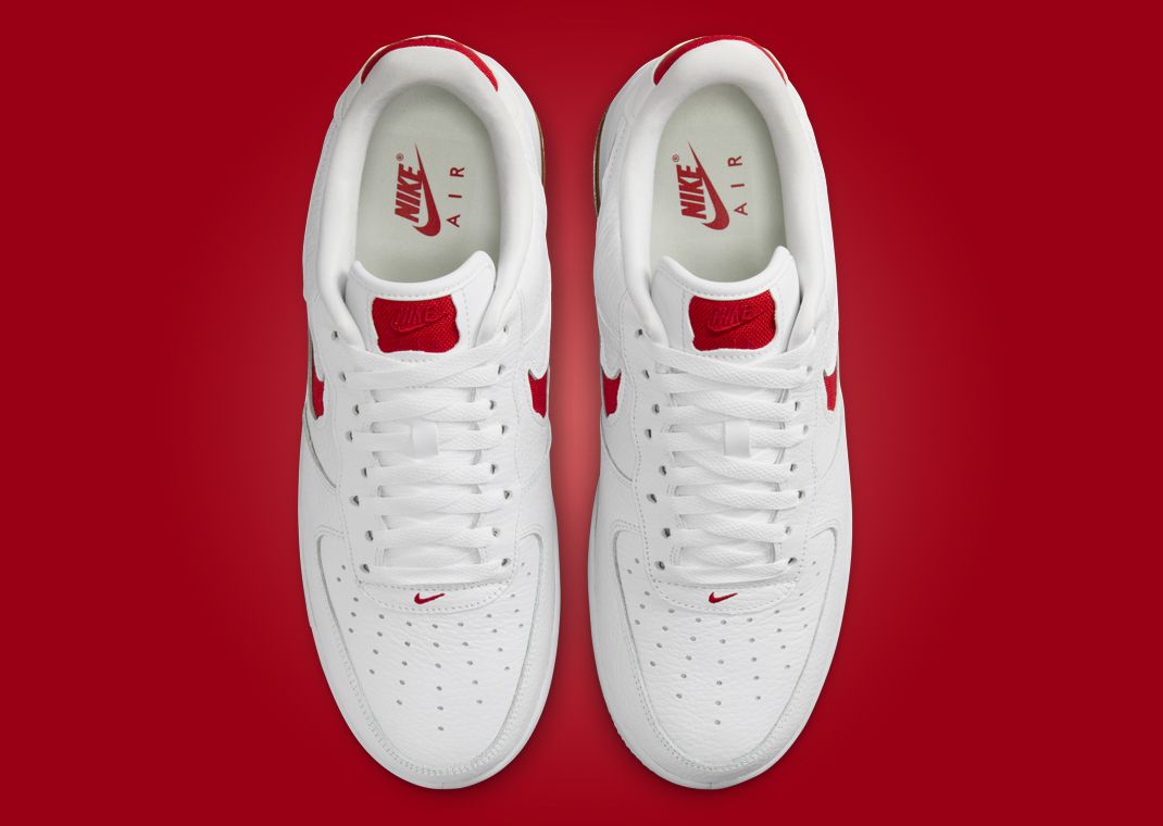 The Nike Air Force 1 Low Evo White University Red Releases