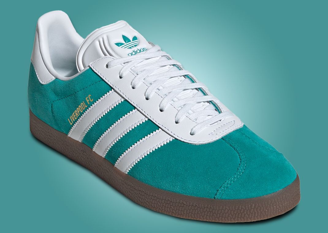 Liverpool x adidas Gazelle Third Kit Angle