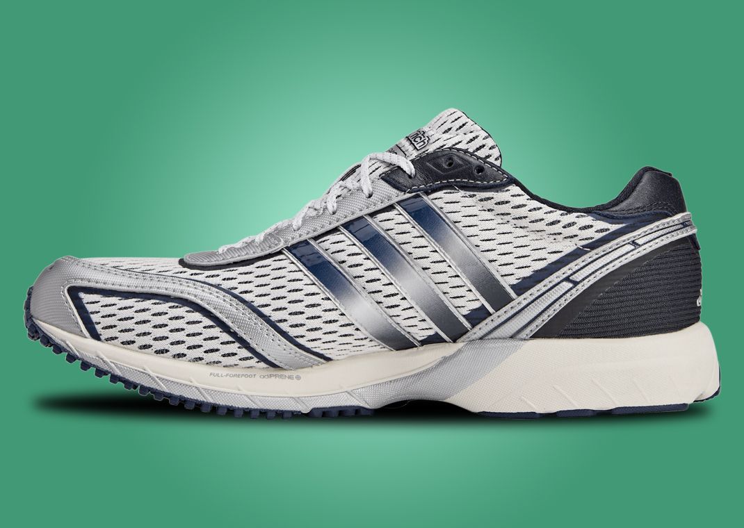 Sporty & Rich x adidas Adizero Adios Cloud White Collegiate Navy Medial