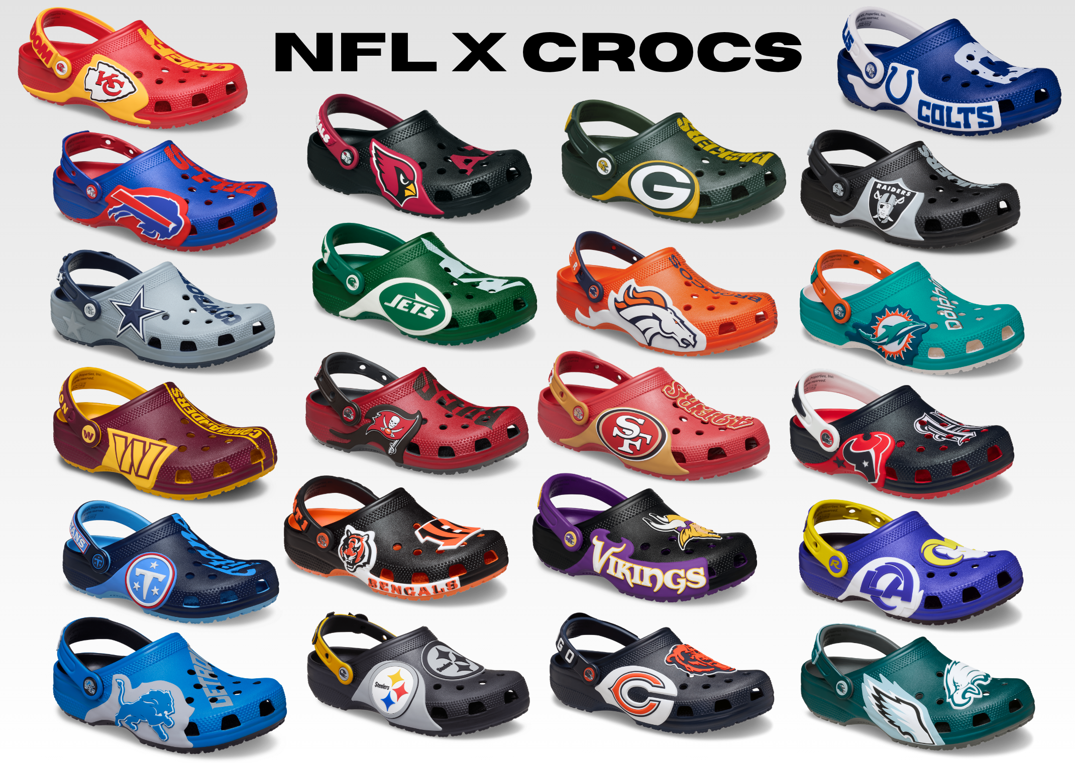 NFL x Crocs Classic Clogs Fall 2026