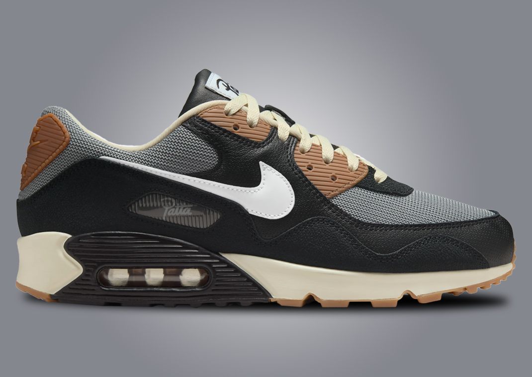 Patta x Nike Air Max 90 Waves Black Particle Grey Lateral