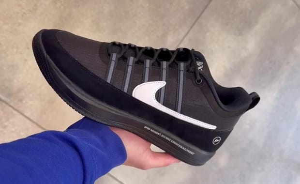 Devin Booker and fragment design Connect for a Black and Blue Nike Book 2 Collab