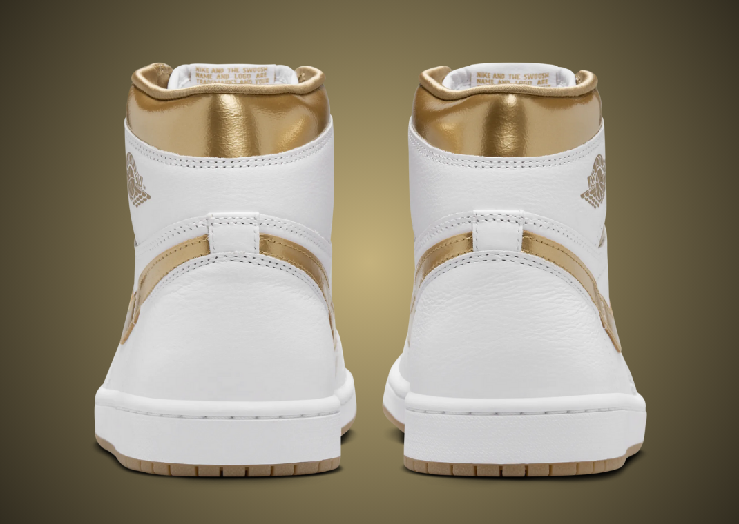 Air Jordan 1 Retro High OG Metallic Gold (W) Heel