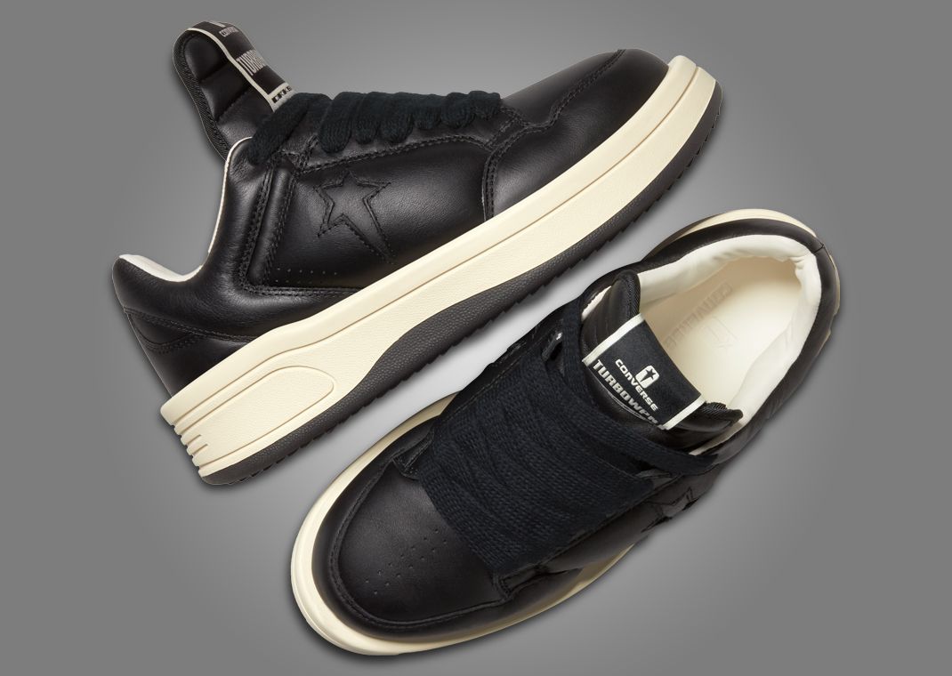 Rick Owens x Converse DRKSHDW TURBOWPN Ox Black Angle