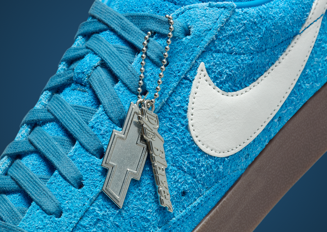 Devin Booker x Chevrolet x Nike Blazer Low Surf Blue Detail