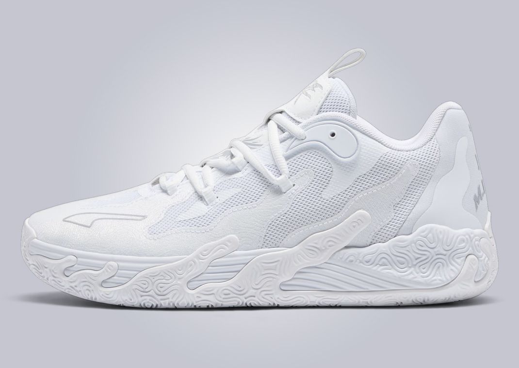 PUMA ☆ MB.3 Low ‘Triple White’ The Puma MB.03 Low Triple White Releases in 2024