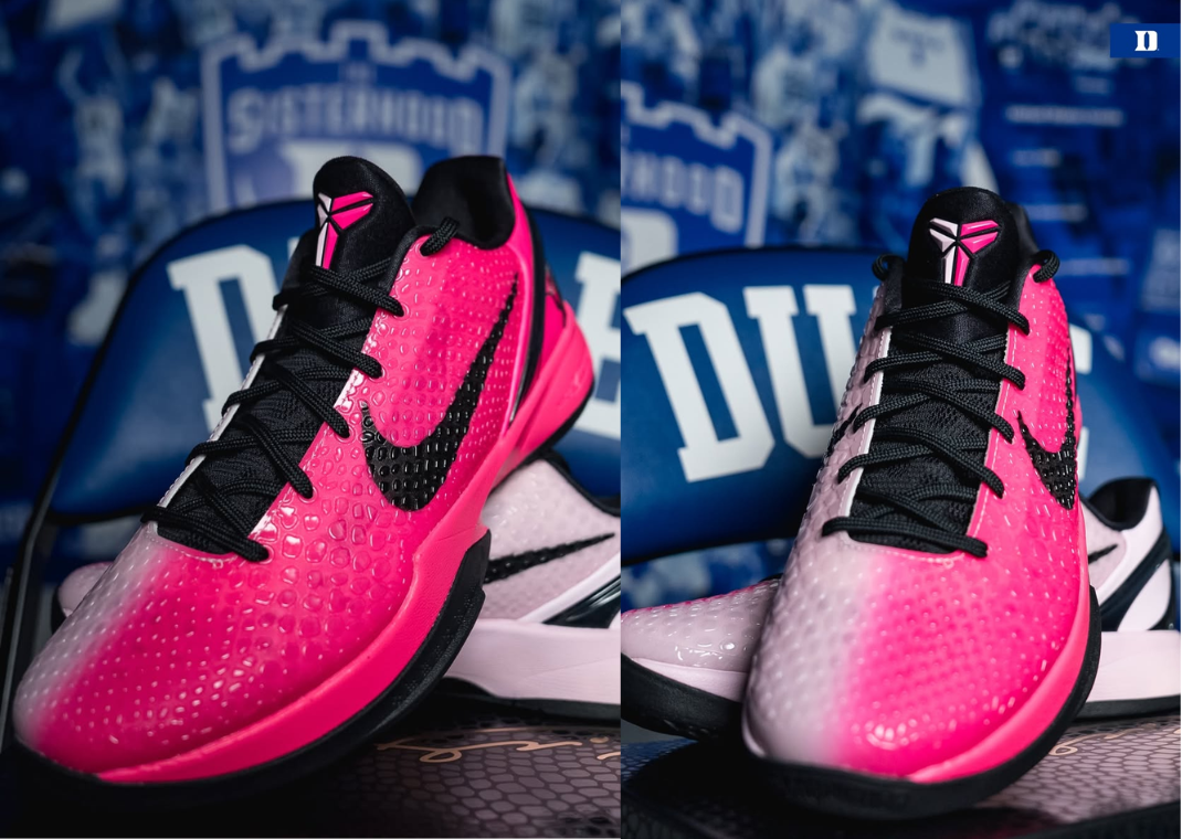 Kobe Duke Duke Women’s Basketball Debuts Two-Tone Pink Nike Kobe 6 Protro Kay Yow