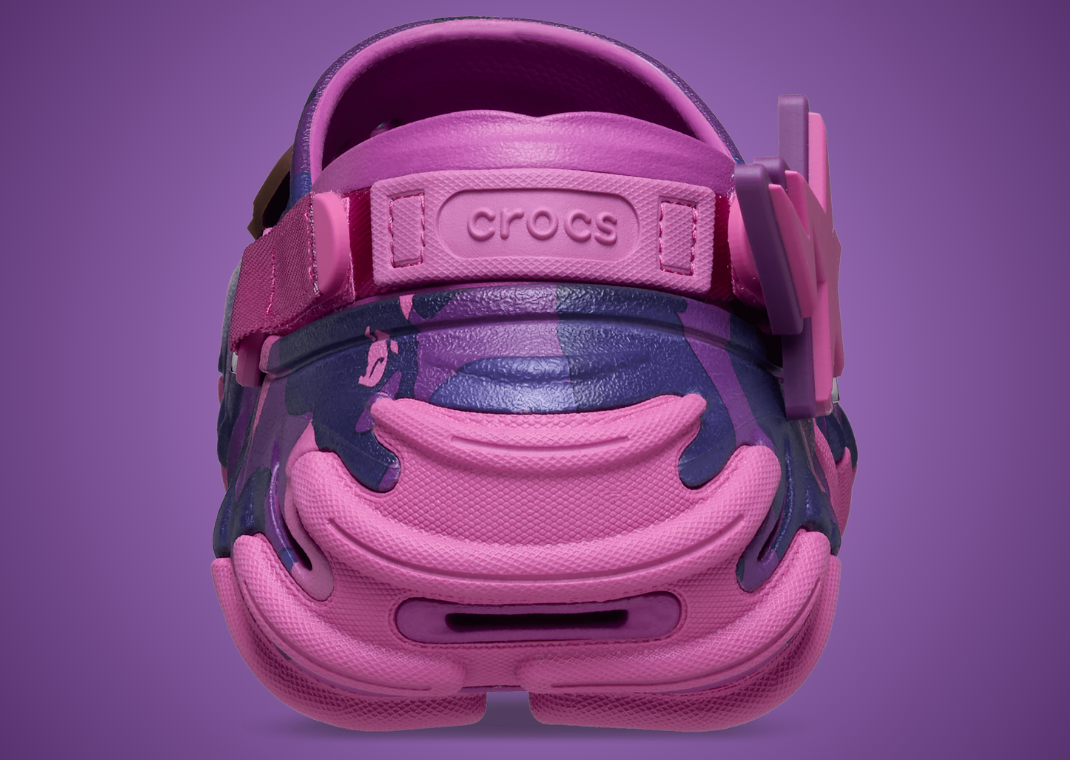 BAPE x Crocs Echo RO Clog Purple Heel