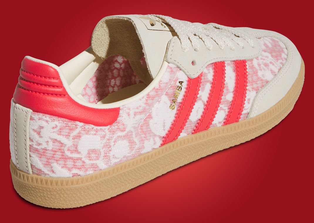 Liberty London x adidas Samba OG Better Scarlet (W) Heel Angle