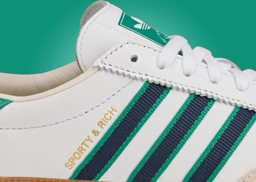 Sporty & Rich x adidas Samba Cream Green Gum