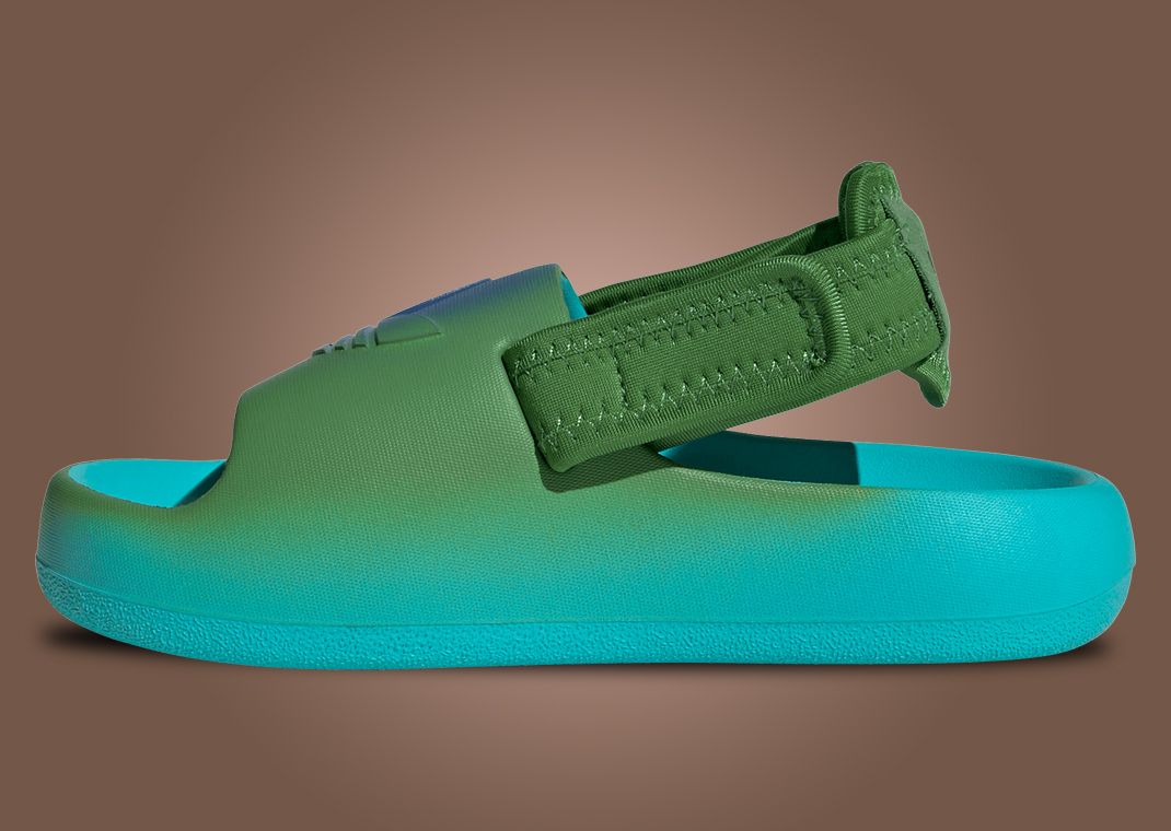 Minecraft x adidas Adifom Adilette Zombie (PS) Medial