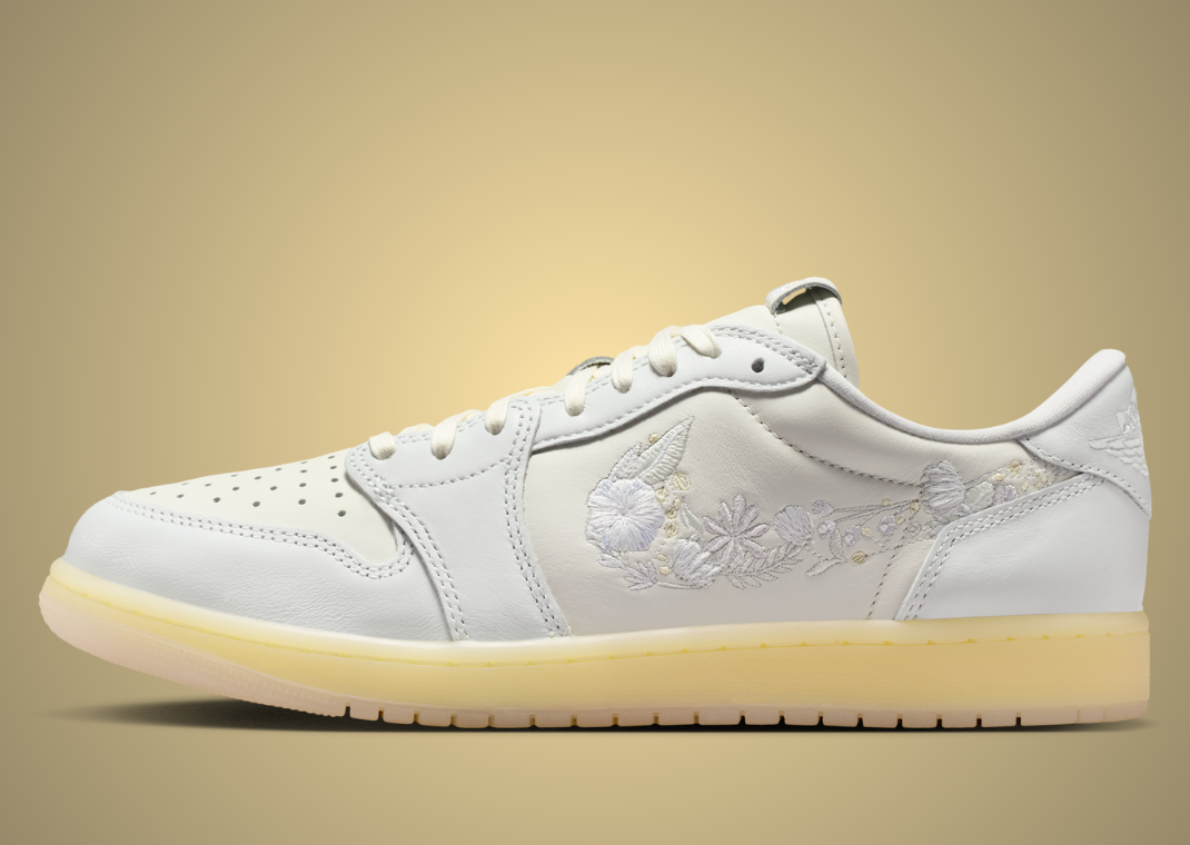 Air Jordan 1 Retro Low OG Floral Swoosh - Lateral