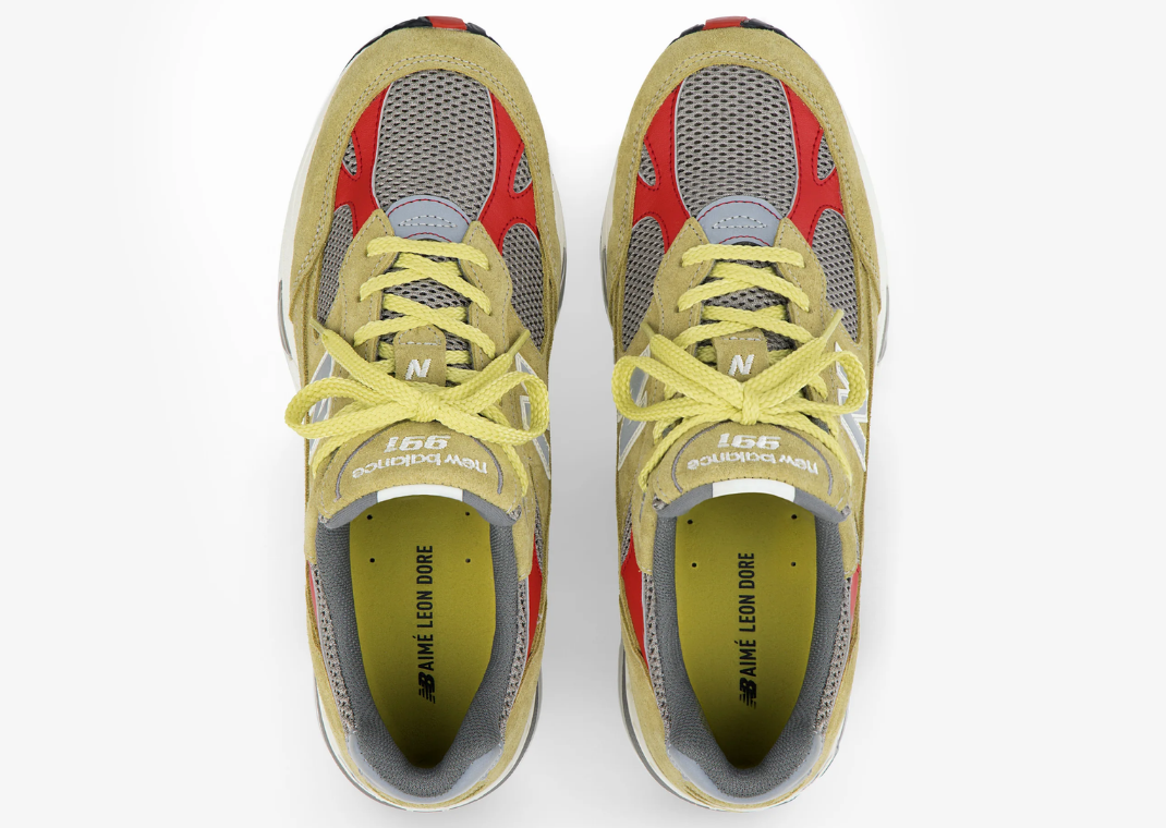 Aime Leon Dore x New Balance 991 Made in UK Celery Top