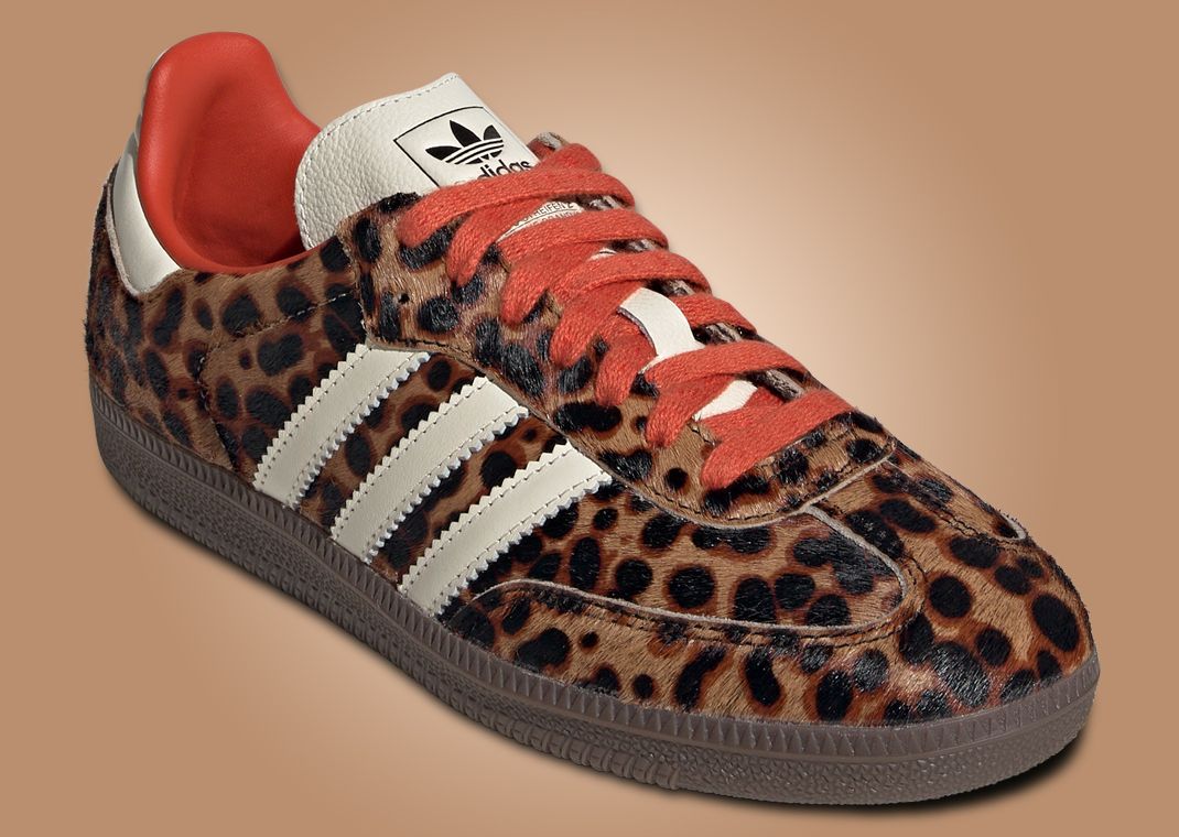 adidas Samba OG Leopard Preloved Red (W) Angle