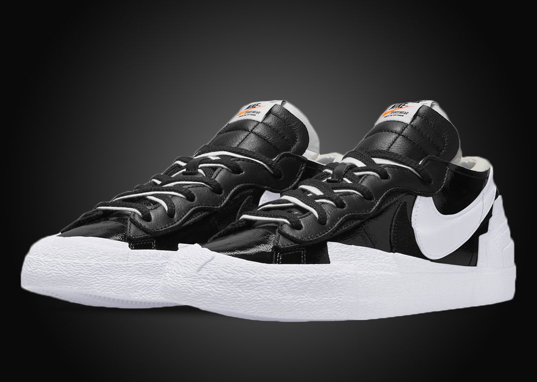 First Look sacai x Nike Blazer Low Black White
