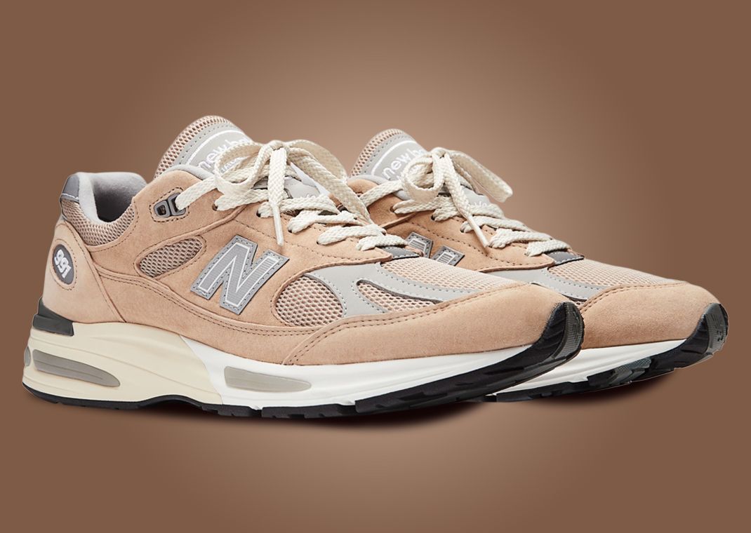 The New Balance 991v2 Made in UK Cuban Sand Harbor Mist Releases