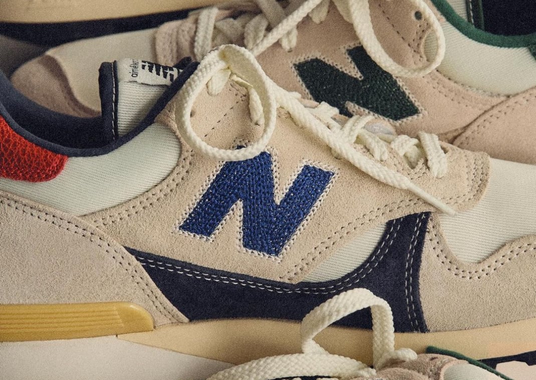 Aime Leon Dore x New Balance 475 White Red Navy