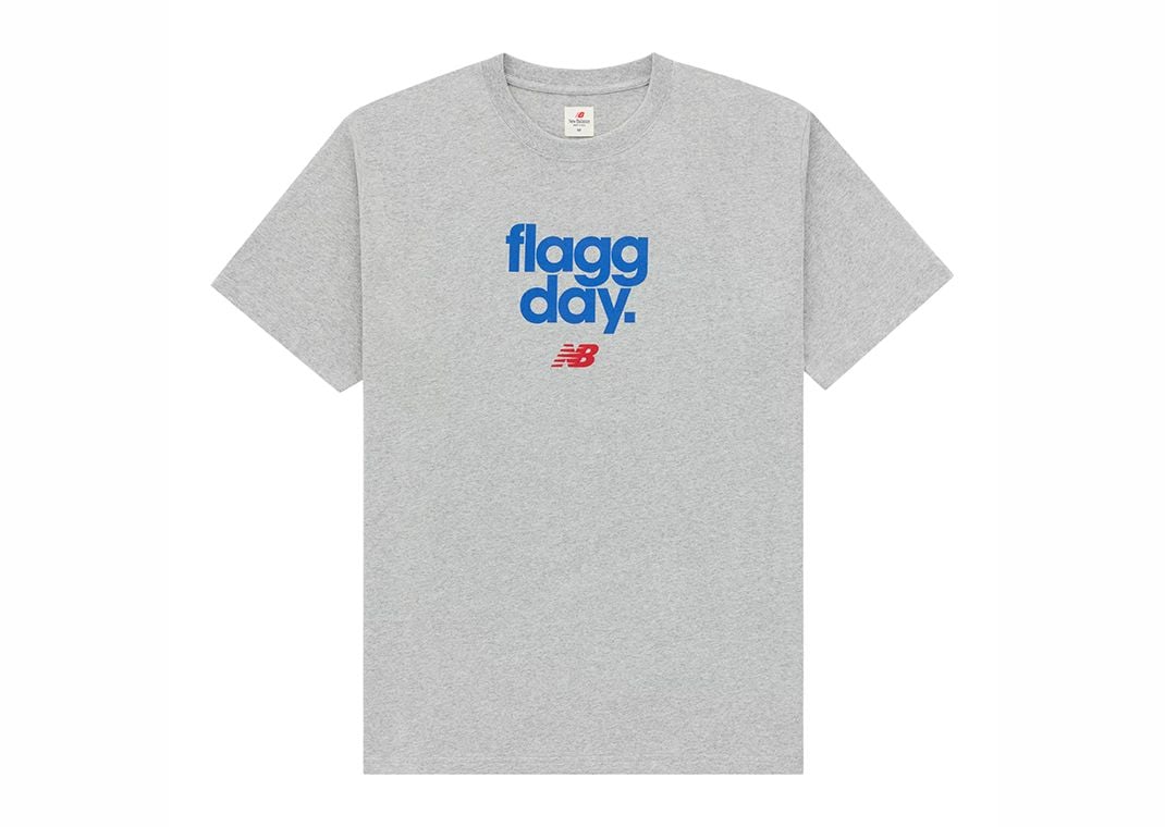 Cooper Flagg New Balance Made in USA Flagg Day T-Shirt Grey