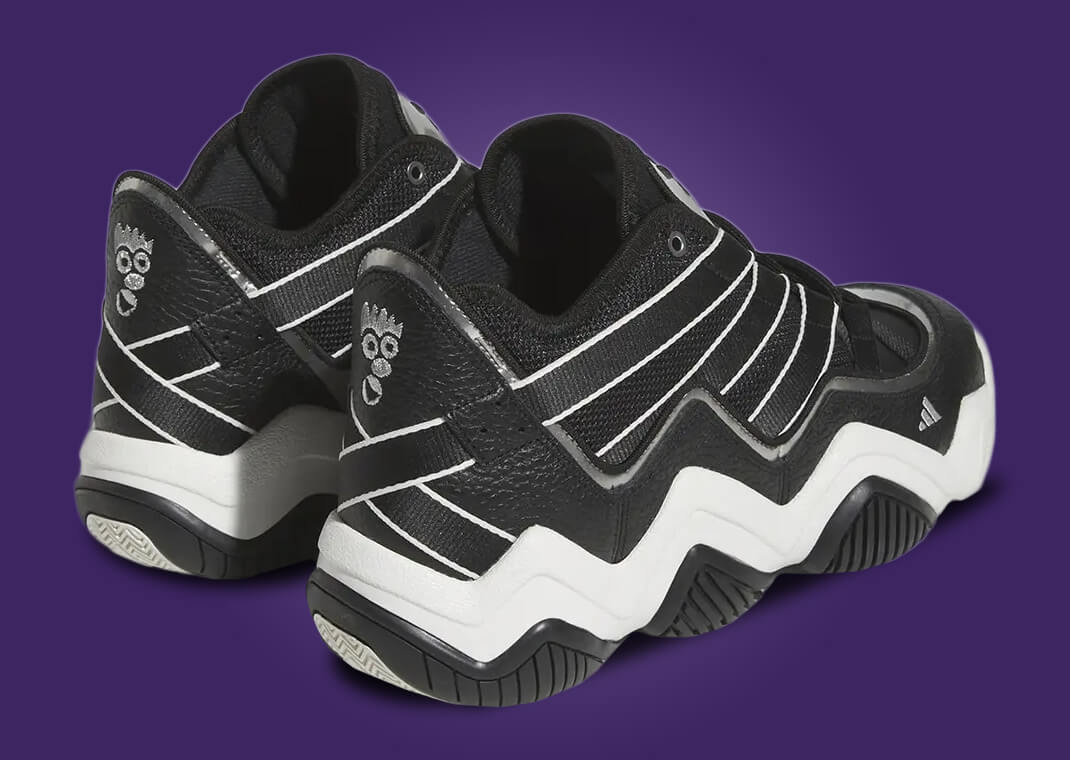 adidas Top Ten 2010 Black White Heel