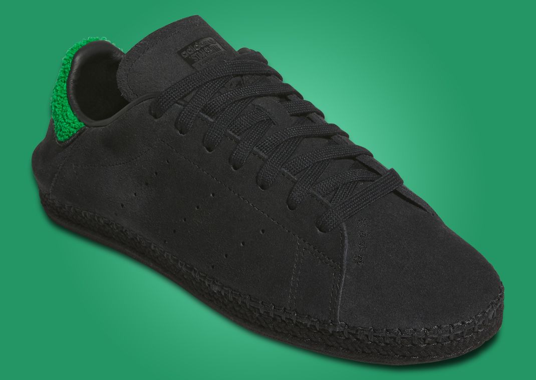 CLOT x adidas Stan Smith Espadrille Black Green Angle