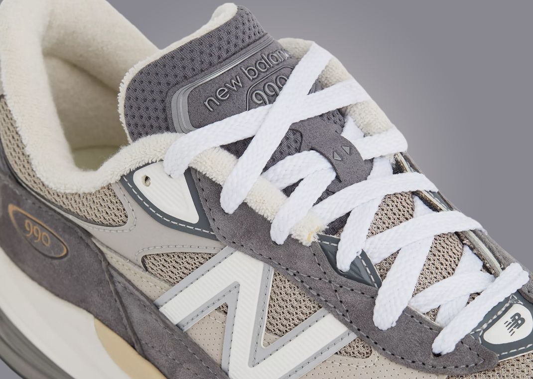 New Balance 990v6 Made in USA Castlerock Moonrock Detail