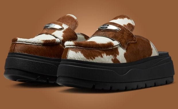 The Air Jordan Mule Cowprint Releases Fall 2025