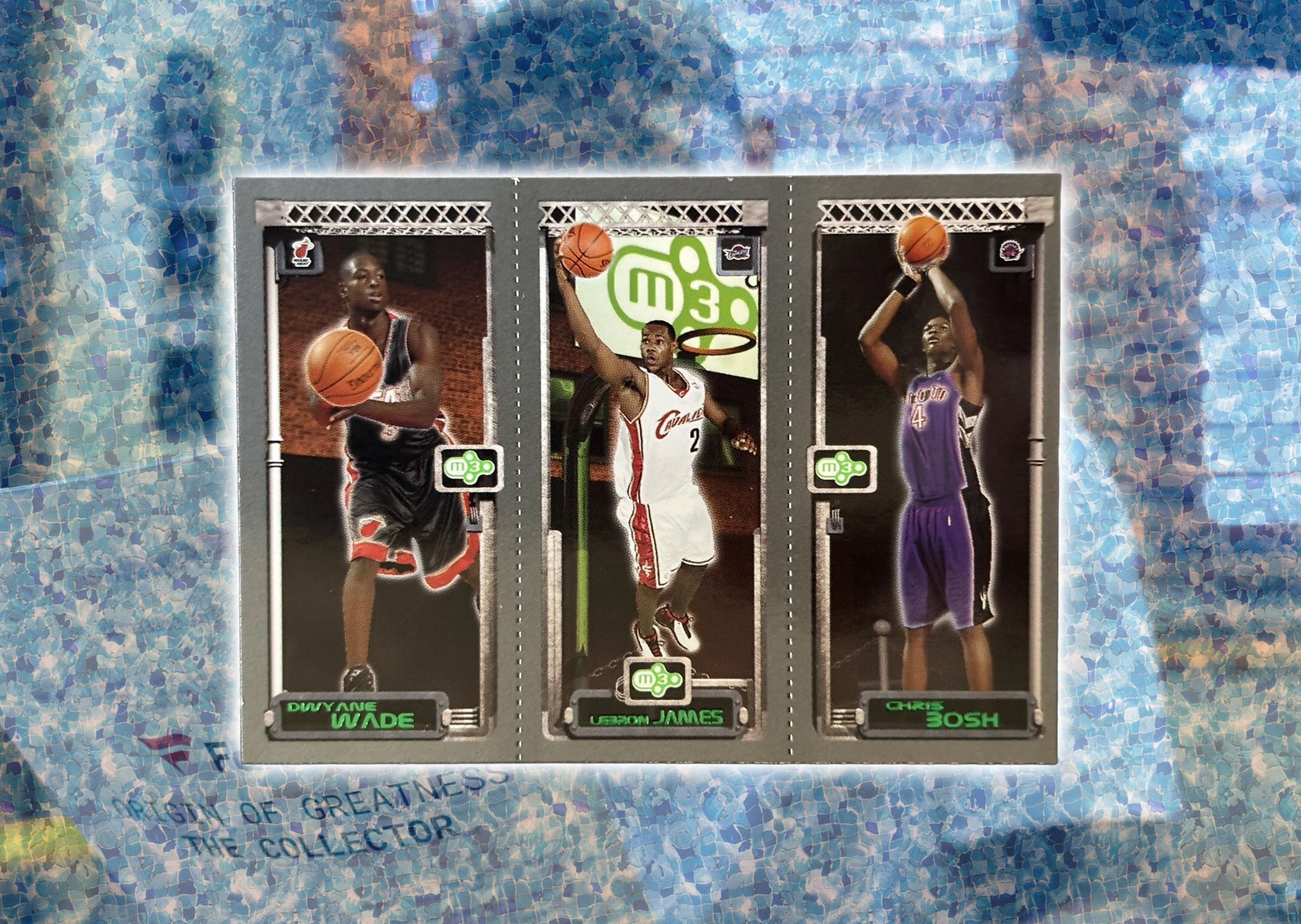2003-04 Topps Rookie Matrix Dwyane Wade, LeBron James, and Chris Bosh