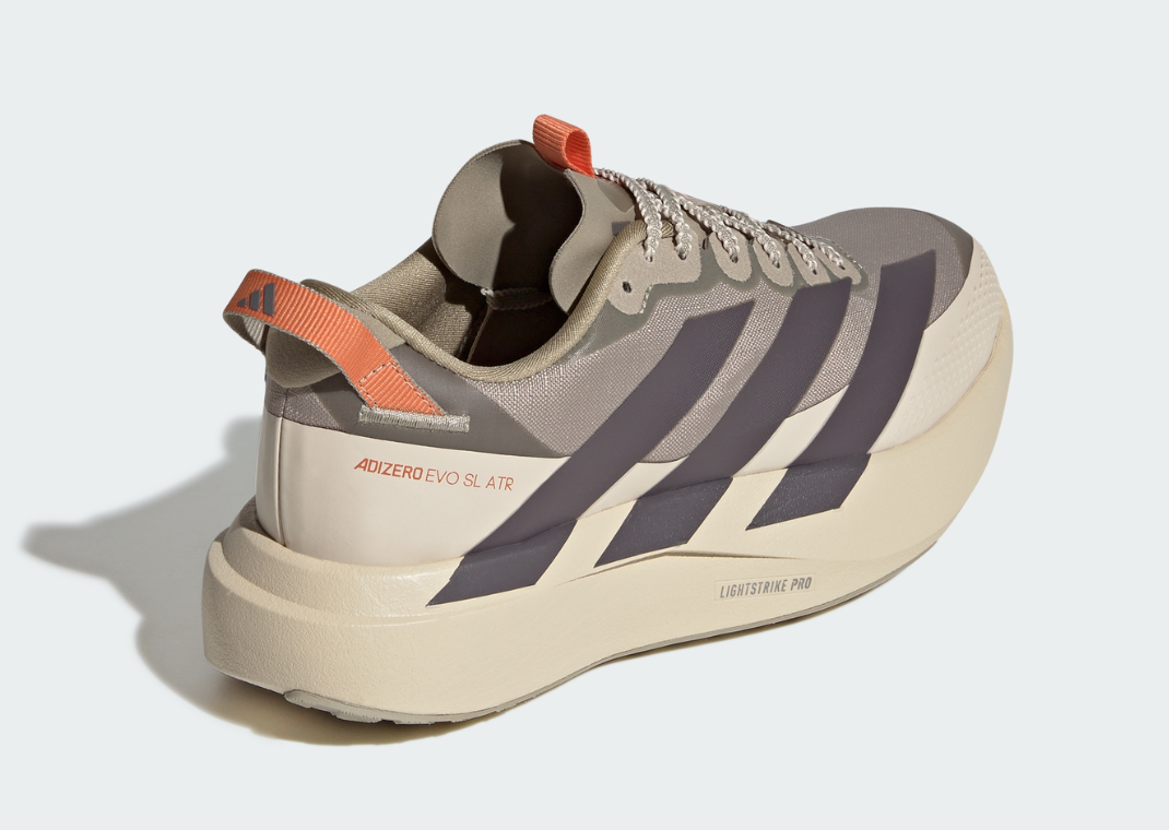 adidas Adizero Evo SL ATR Tan Black - Heel Angle