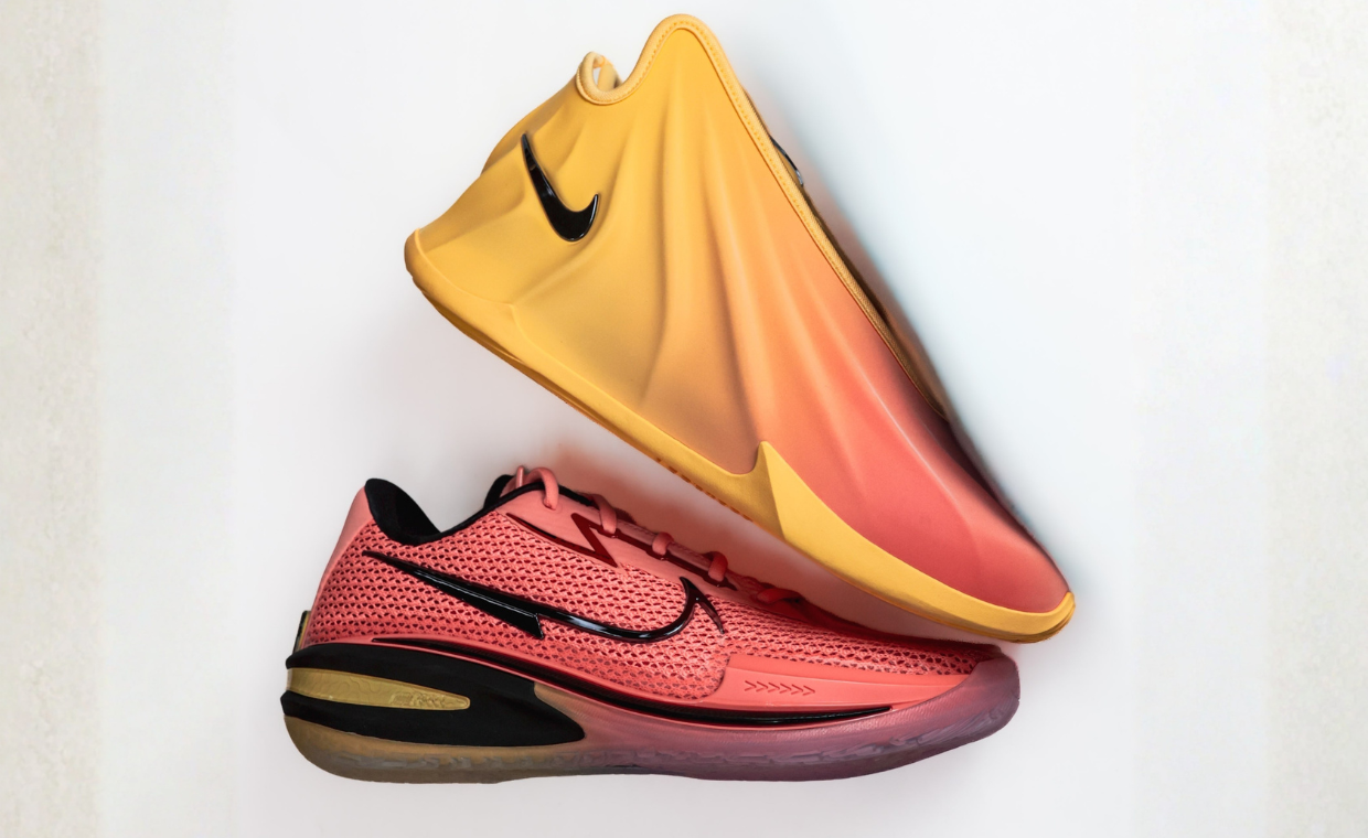Nike GT Future EYBL Peach Jam PE (top) and Nike GT Cut 1 EYBL Peach Jam PE (bottom)